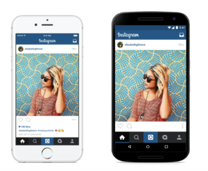 Instagram employs cross-platform development.