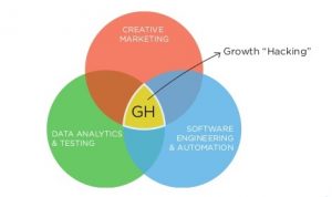 Growth Hacking is a combination of engineering, marketing and analytics. 